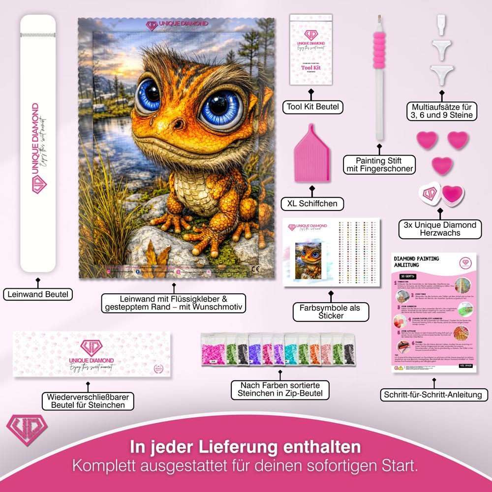 5D Diamond Painting – Zoriel Wächter der funkelnden Quelle