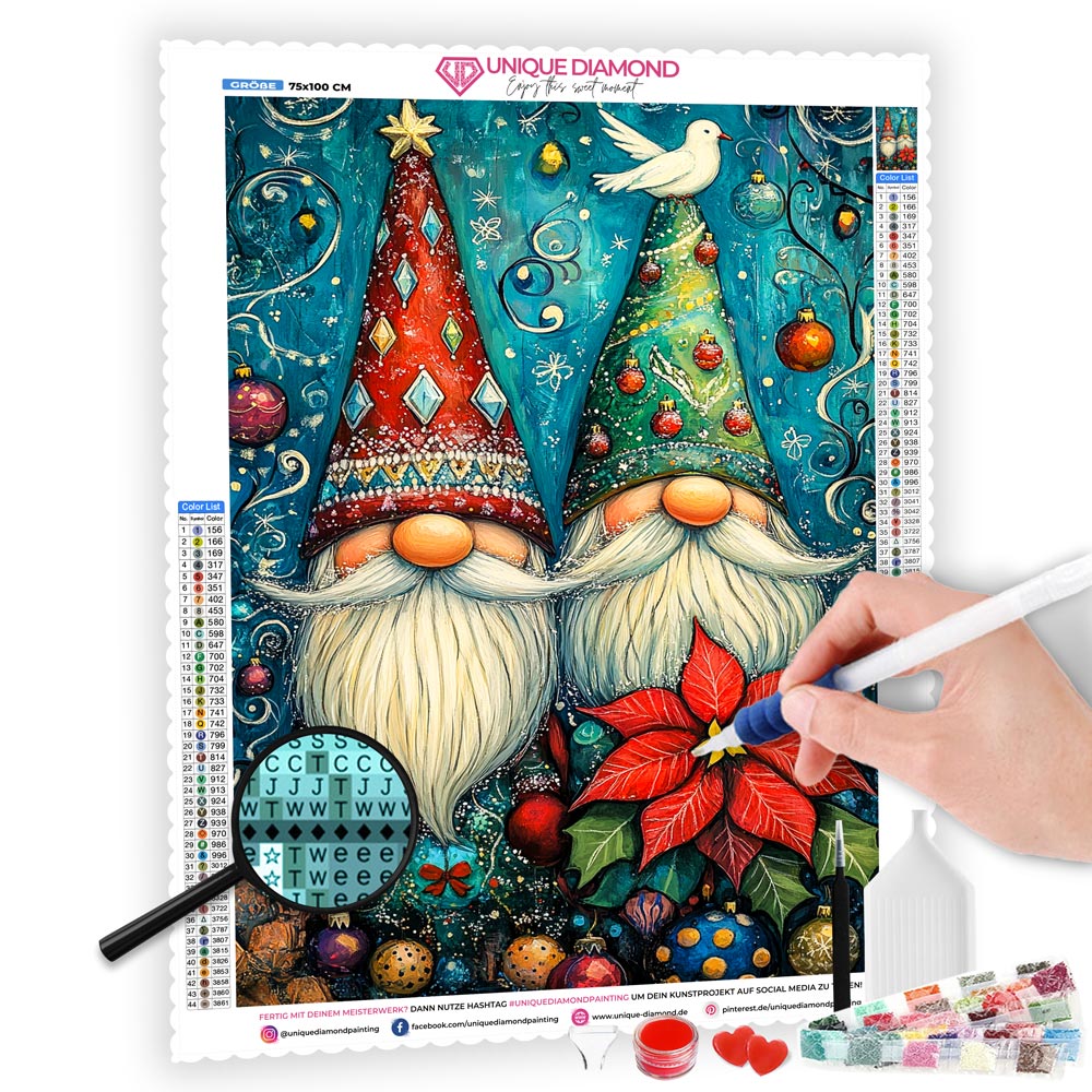 5D Diamond Painting – Die Weihnachtswichtel