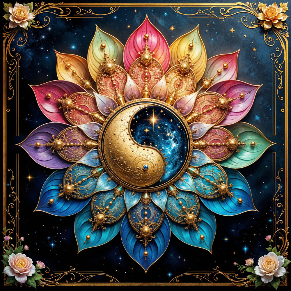 5D Diamond Painting – Kosmisches Yin und Yang