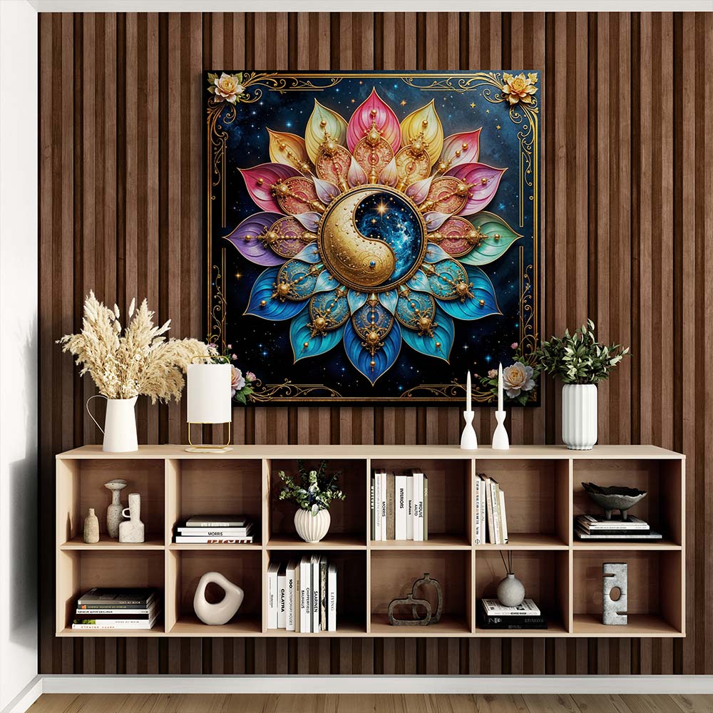 5D Diamond Painting – Kosmisches Yin und Yang