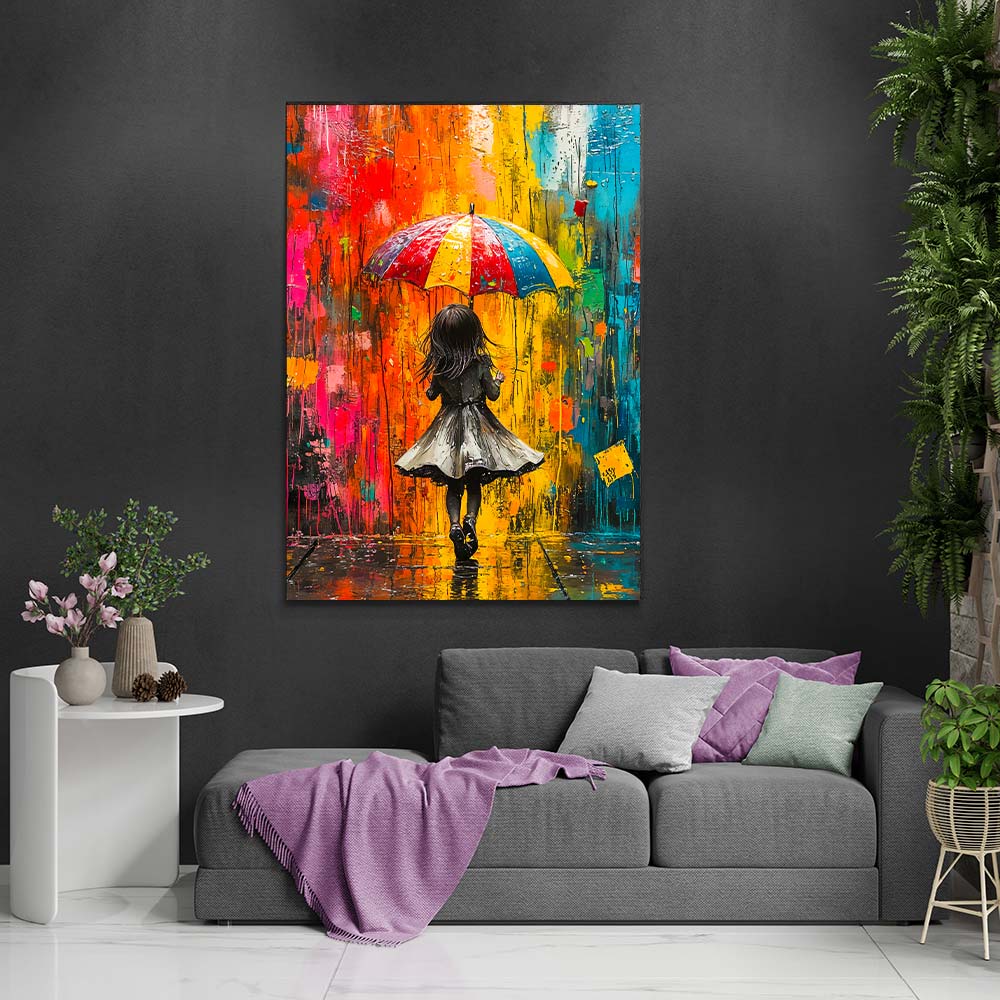 5D Diamond Painting mit AB-Effekt – Mila im Farbenspiel mit 100 Farben, Unique-Diamond
