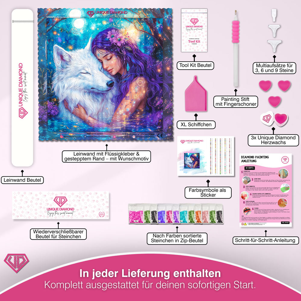5D Diamond Painting – Mondlicht Freunde Unique-Diamond