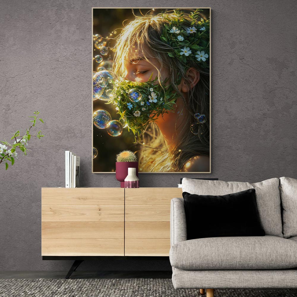5D Diamond Painting mit AB Effekt – Natürliche Eleganz im Sonnenlicht, Unique-Diamond