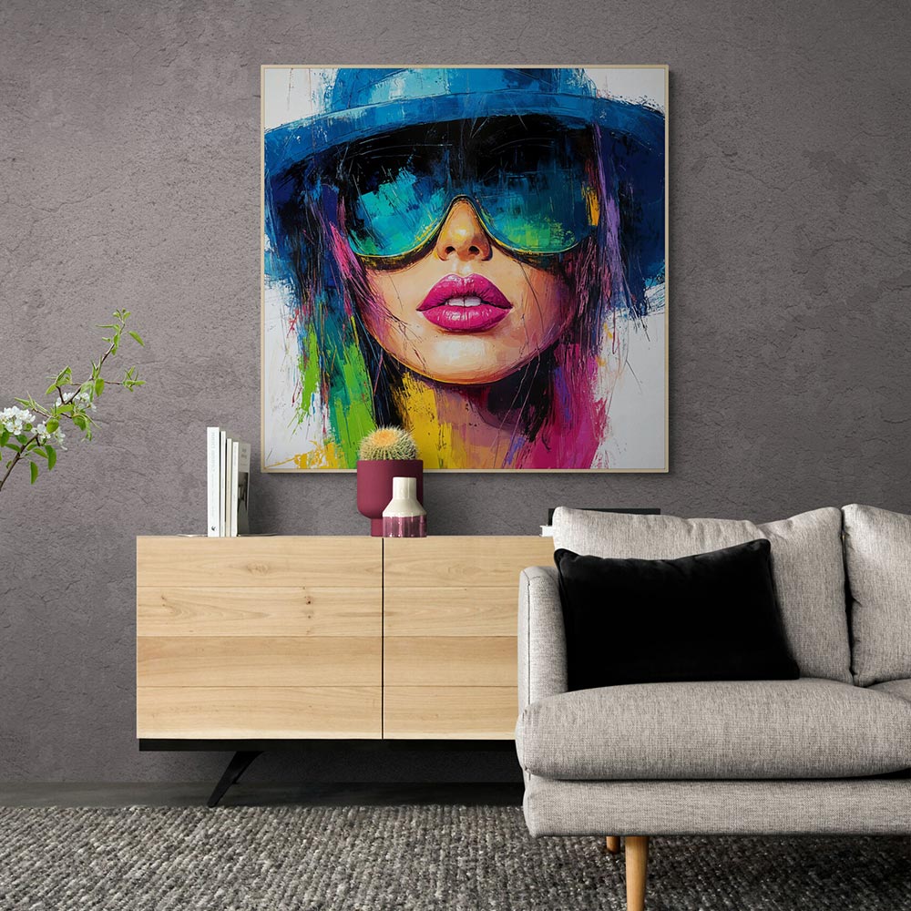 5D Diamond Painting mit AB-Effekt – Neon Reflection, Unique-Diamond