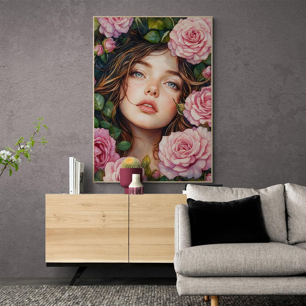 5D Diamond Painting mit AB Effekt – Rosenkönigin Marielle, Unique-Diamond