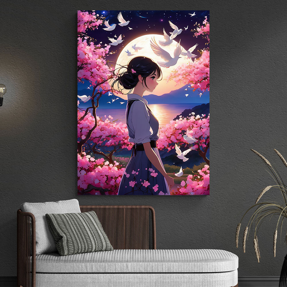 5D Diamond Painting AB Steine Abendstunden, Unique-Diamond