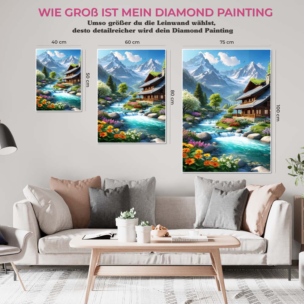 5D Diamond Painting AB Steine Fantastic Landscape, Unique-Diamond