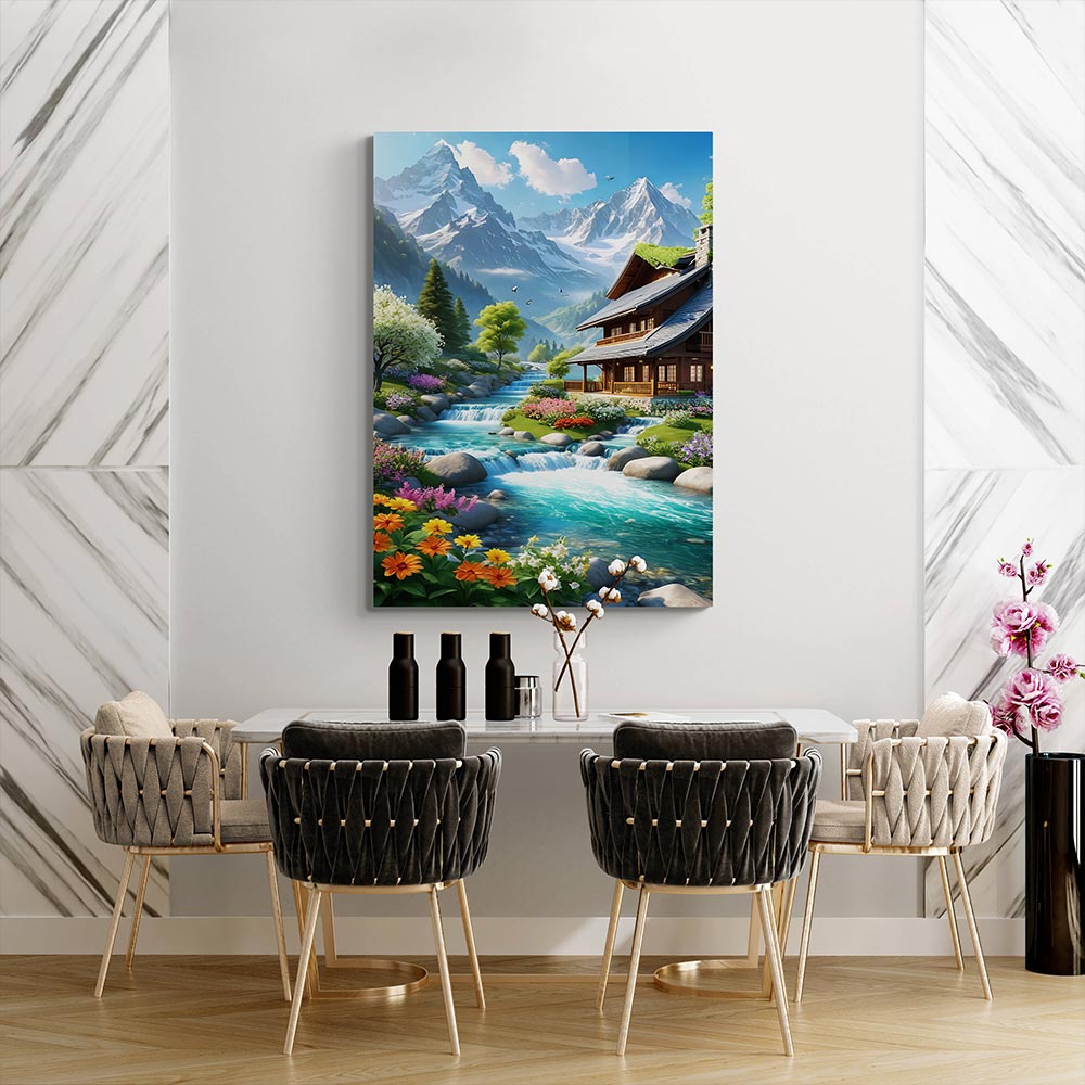 5D Diamond Painting AB Steine Fantastic Landscape, Unique-Diamond