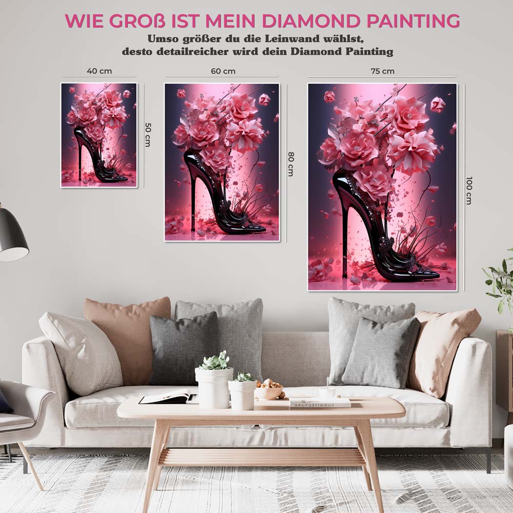 5D Diamond Painting AB Steine High Heels, Unique-Diamond