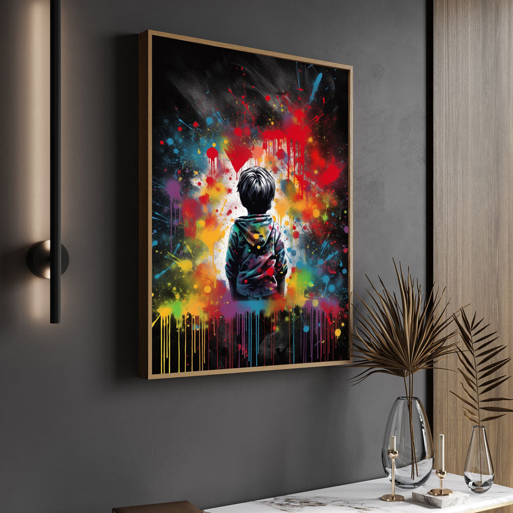 5D Diamond Painting AB Steine Lonely Little Boy