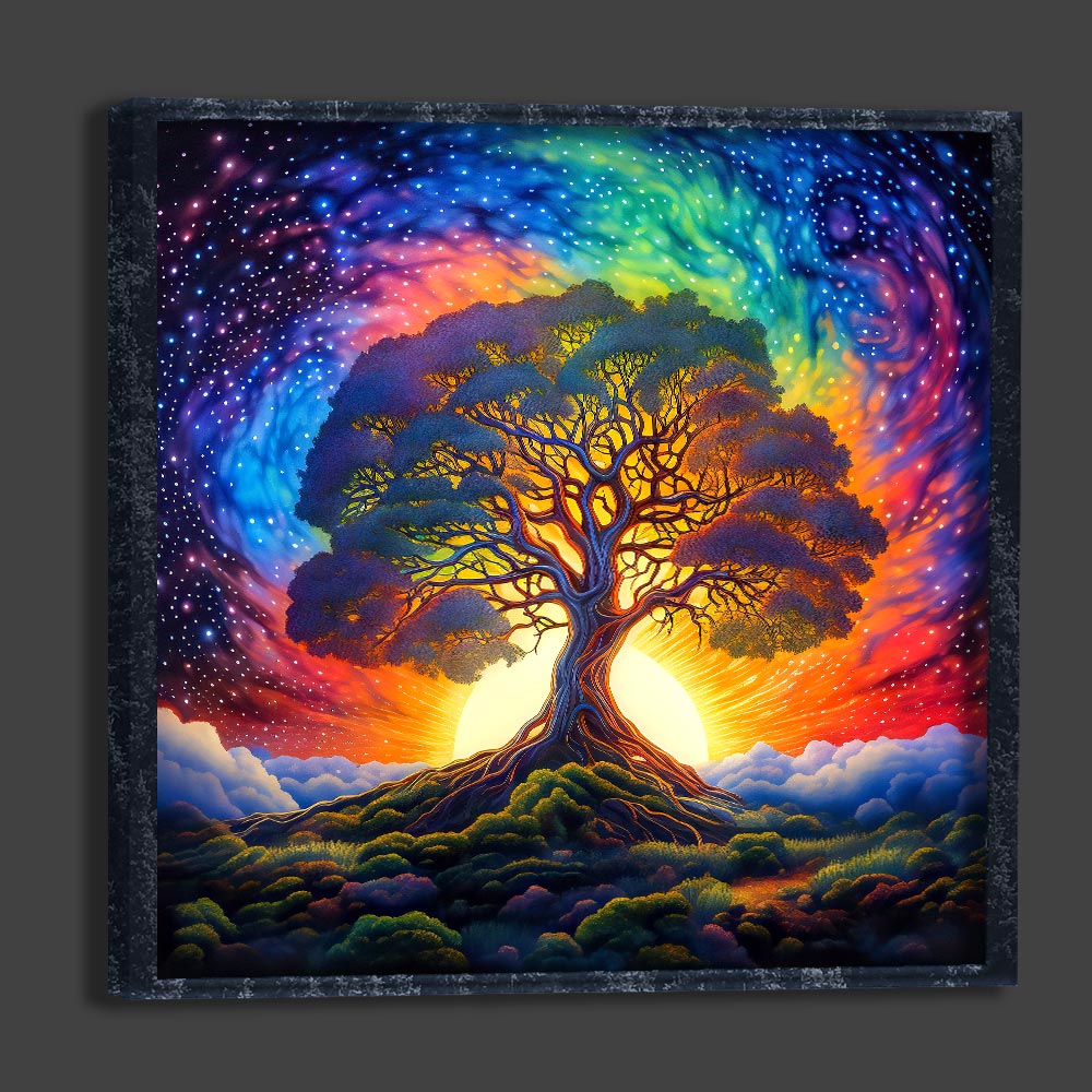 5D Diamond Painting AB Steine Magic Tree, Unique-Diamond