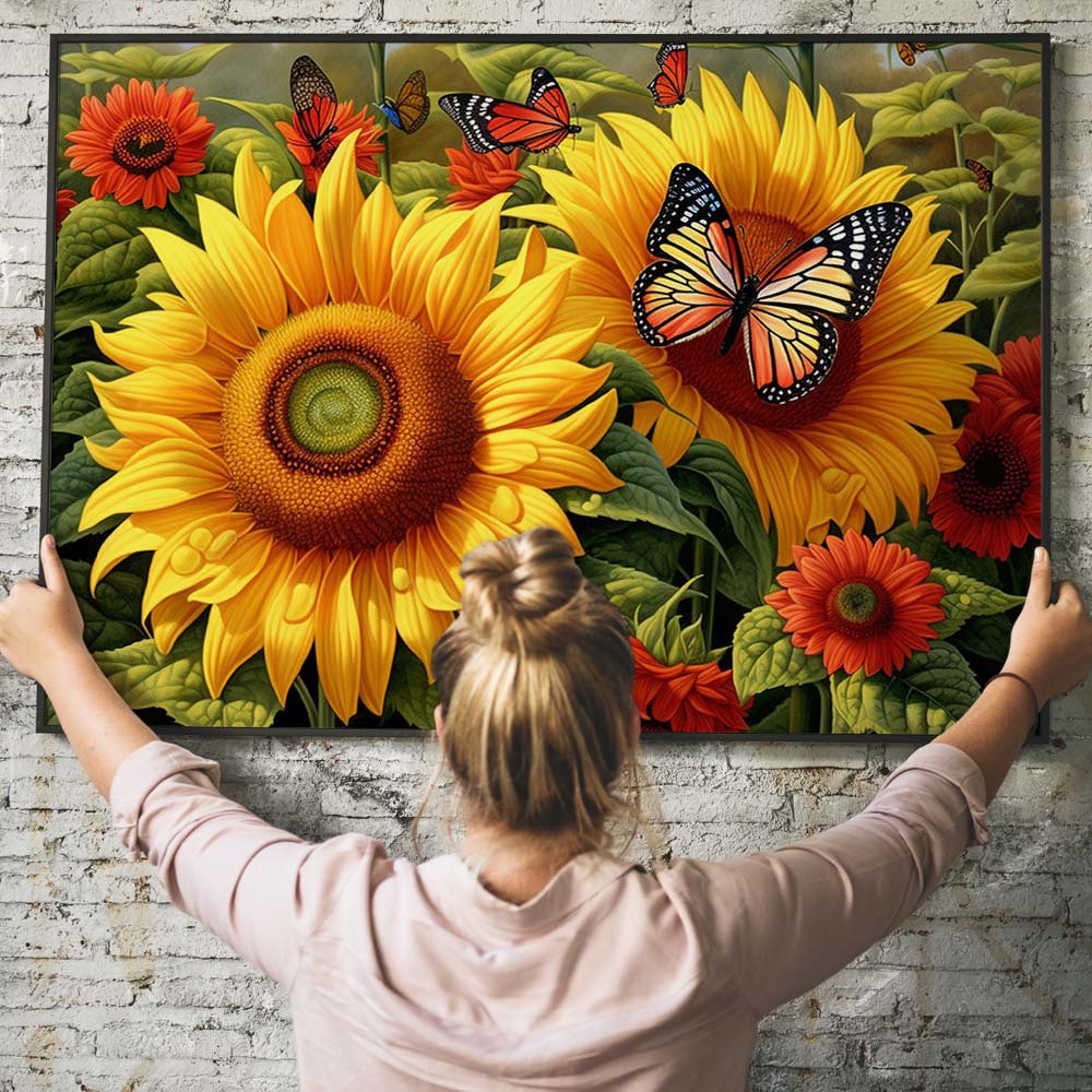 5D Diamond Painting – Sonnenblumen Unique-Diamond