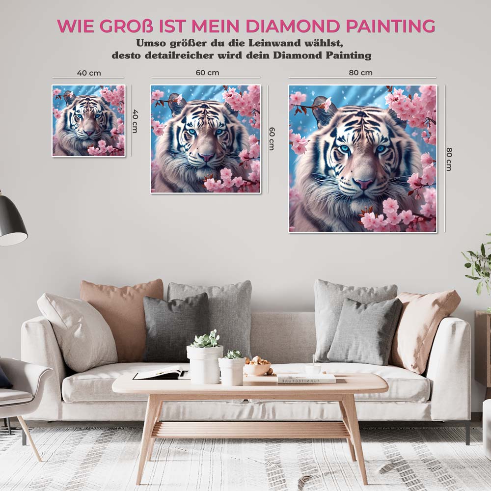 5D Diamond Painting AB Steine Tiger, Unique-Diamond