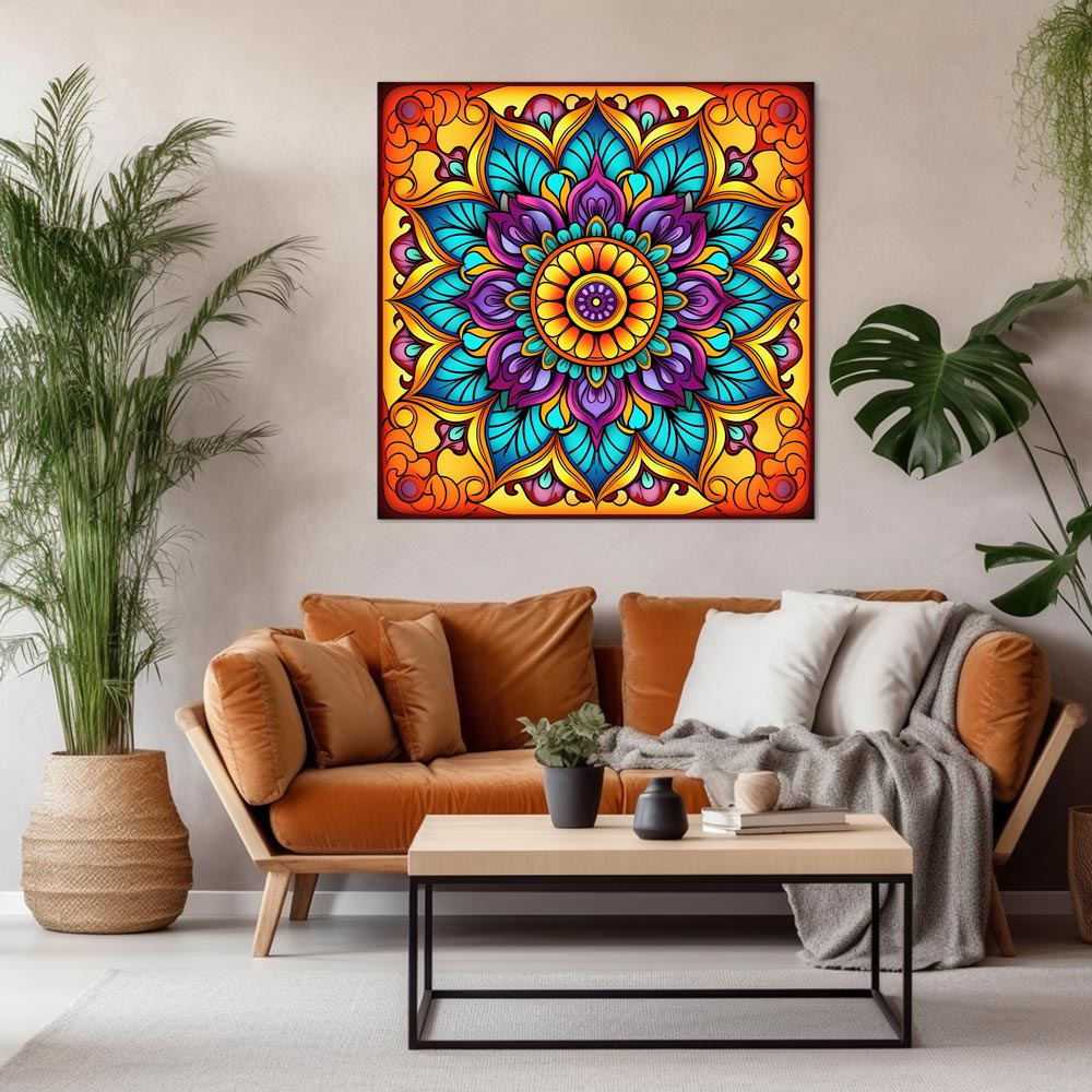5D Diamond Painting AB Steine Mandala, Unique-Diamond