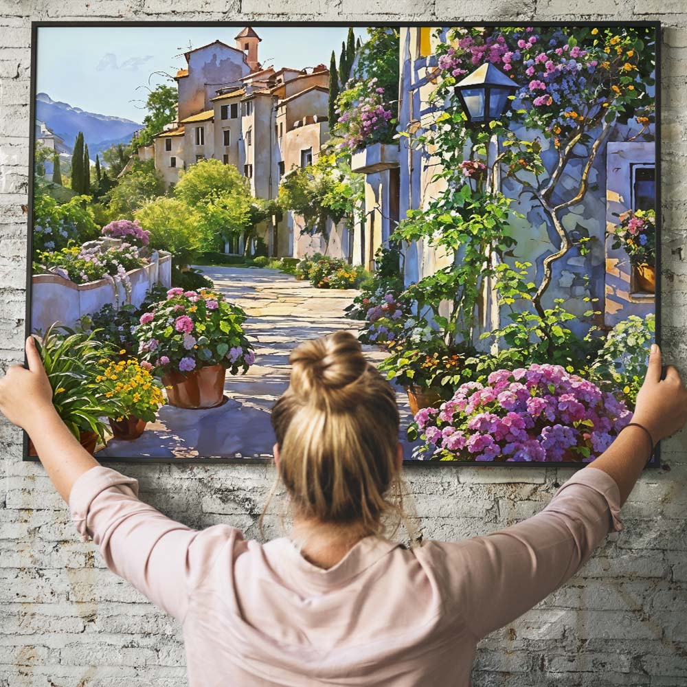 5D Diamond Painting – Blumenweg Unique-Diamond