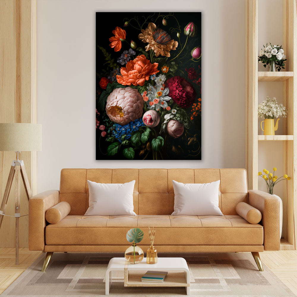 5D Diamond Painting AB Steine Bunter Blumenstrauß, Unique-Diamond