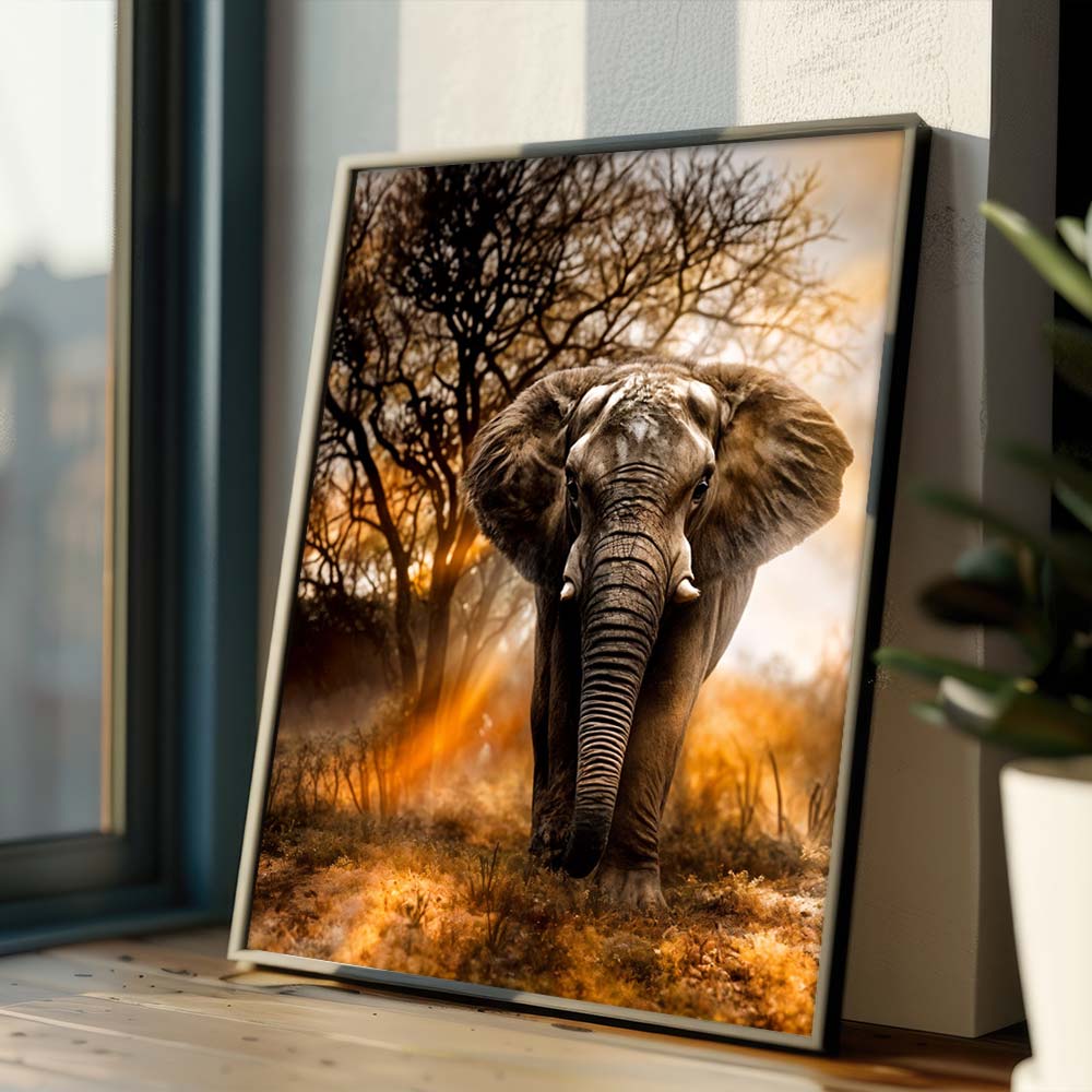 5D Diamond Painting – Afrikanischer Elefant Unique-Diamond