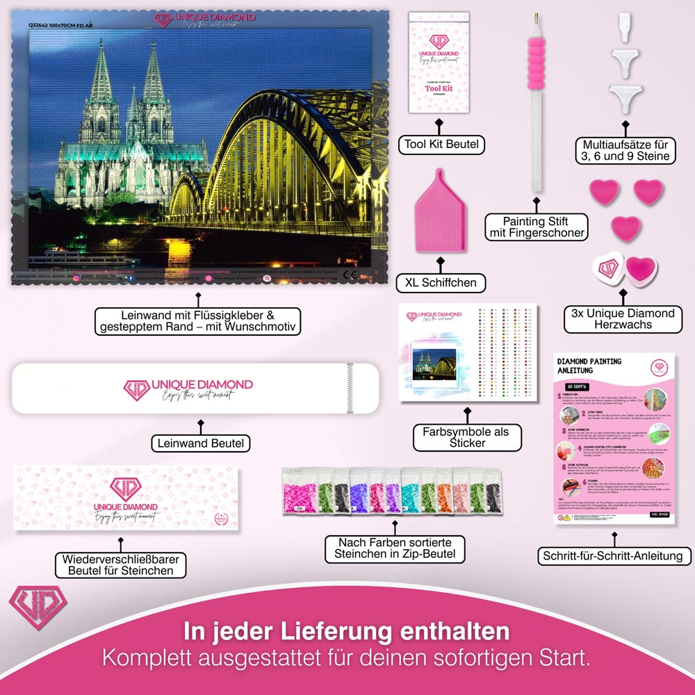 5D Diamond Painting – Kölner Dom Unique-Diamond