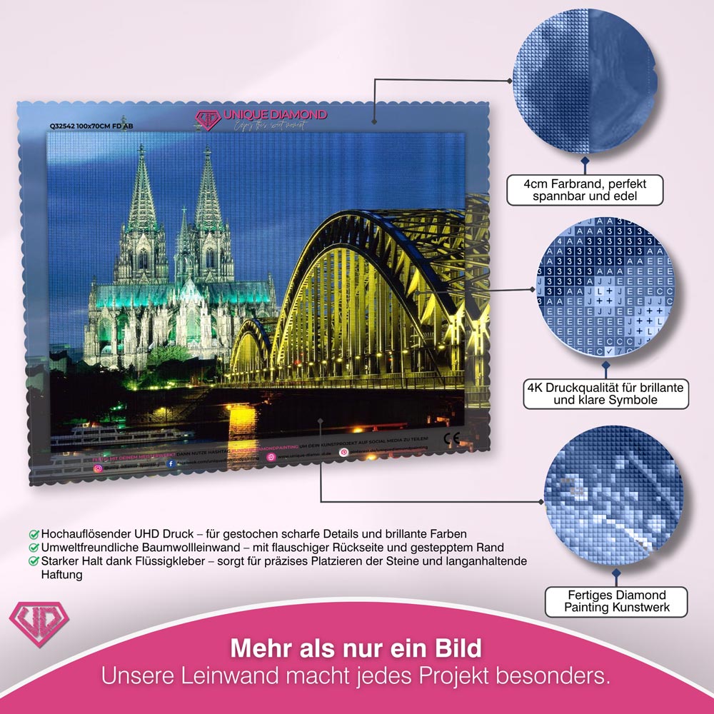 5D Diamond Painting – Kölner Dom Unique-Diamond