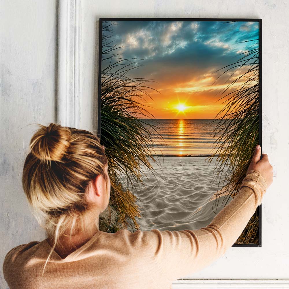 5D Diamond Painting – Sonnenuntergang am Strand Unique-Diamond