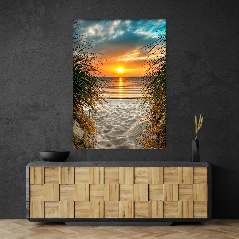 5D Diamond Painting – Sonnenuntergang am Strand Unique-Diamond
