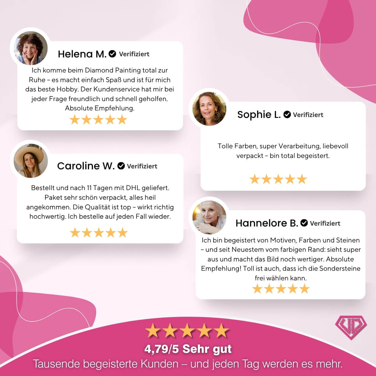 5D Diamond Painting – Schlafende Sternenkinder Unique-Diamond