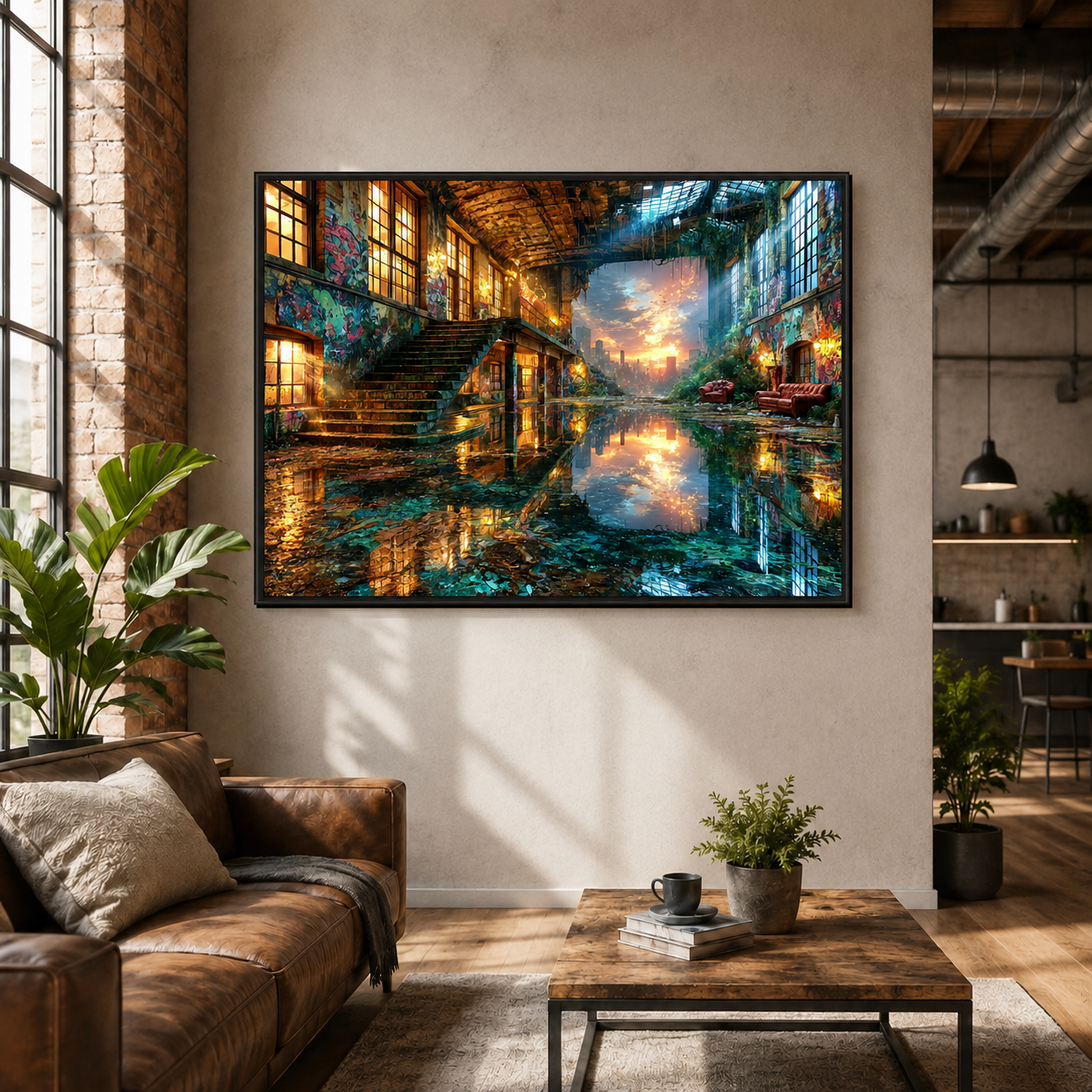 5D Diamond Painting – Urbanes Spiegellicht