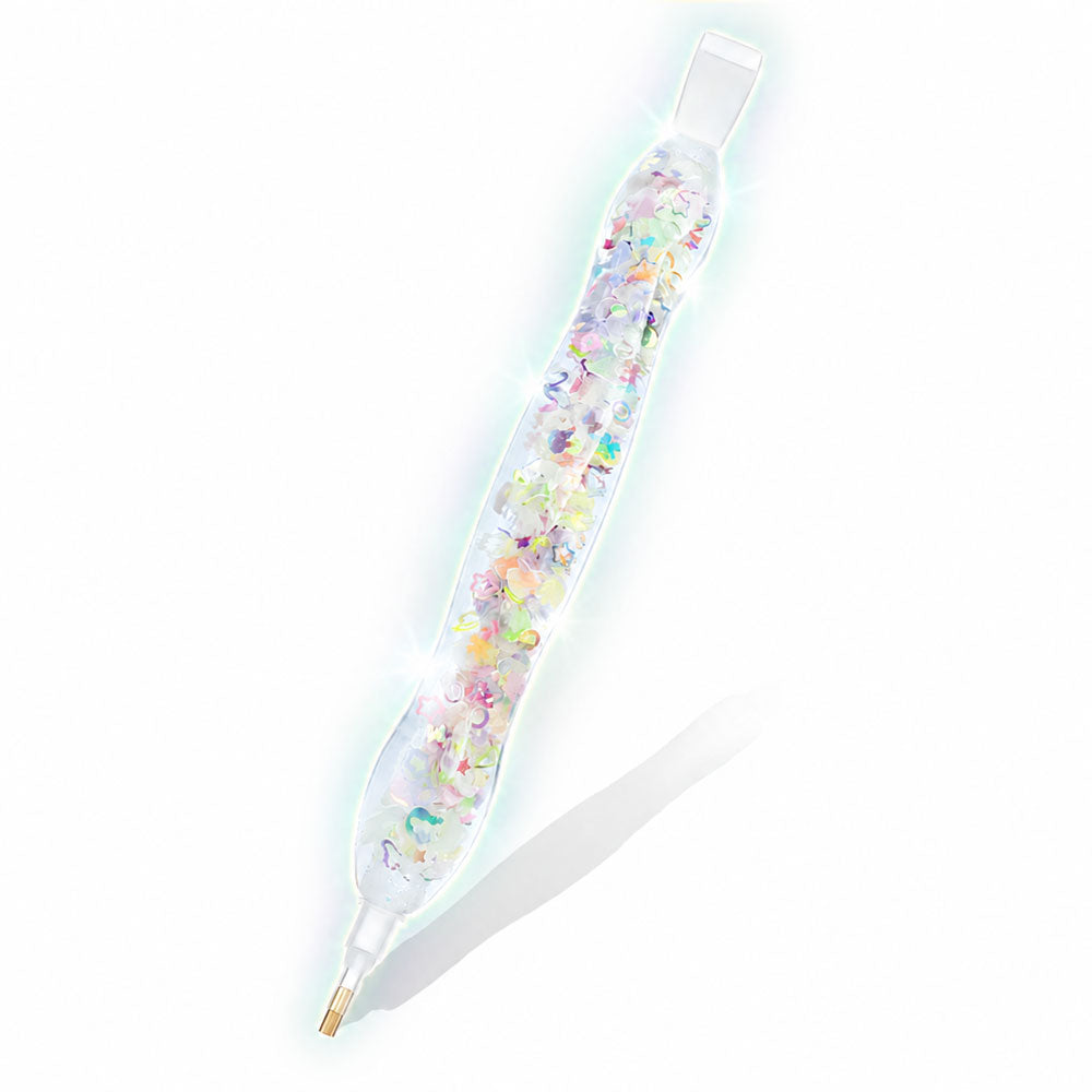 Diamond Painting Ergonomischer Leuchtstift – Regenbogenzauber