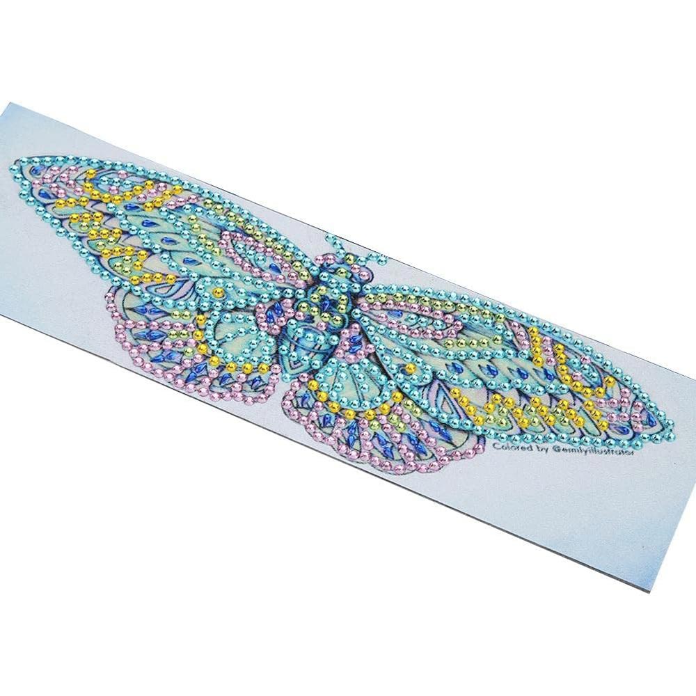 Diamond Painting Lesezeichen Schmetterling, Unique-Diamond