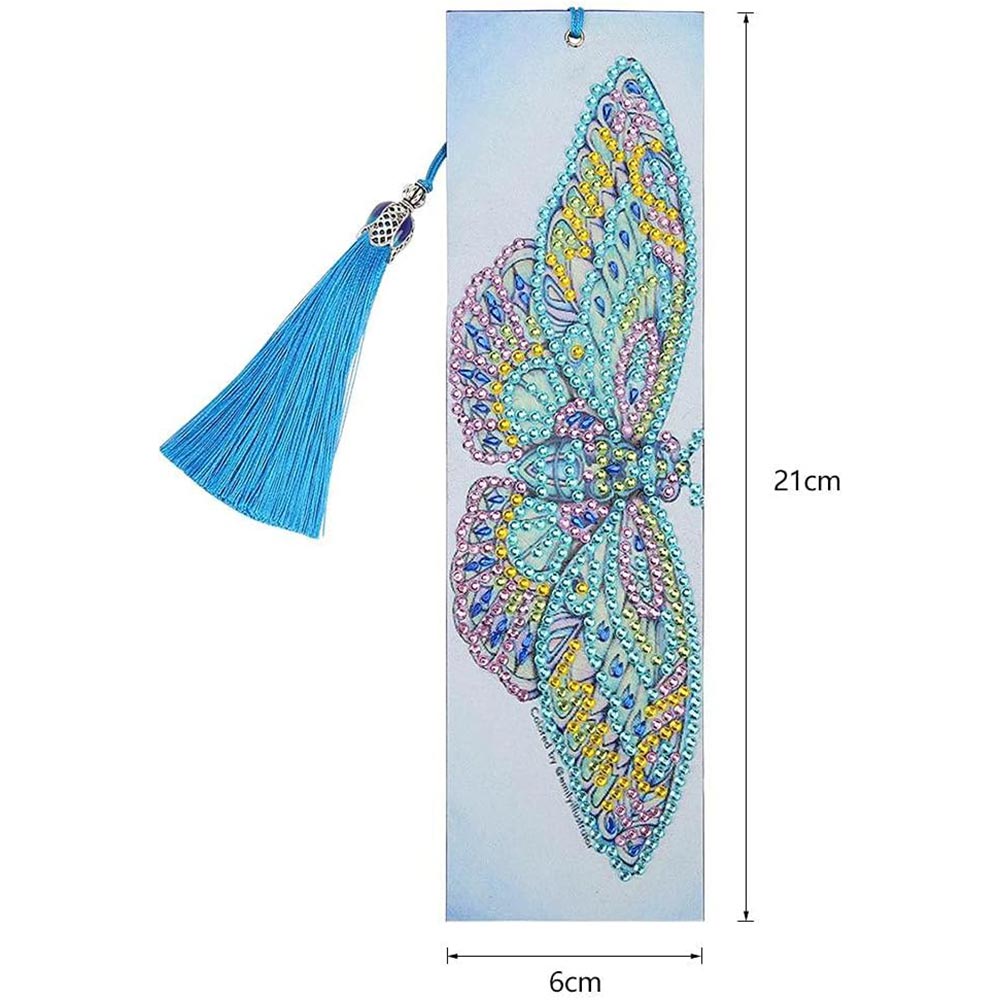 Diamond Painting Lesezeichen Schmetterling, Unique-Diamond