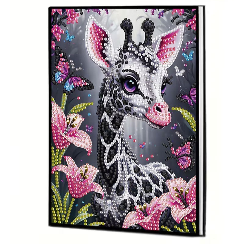 Diamond Painting Notizbuch – Giraffenzauber