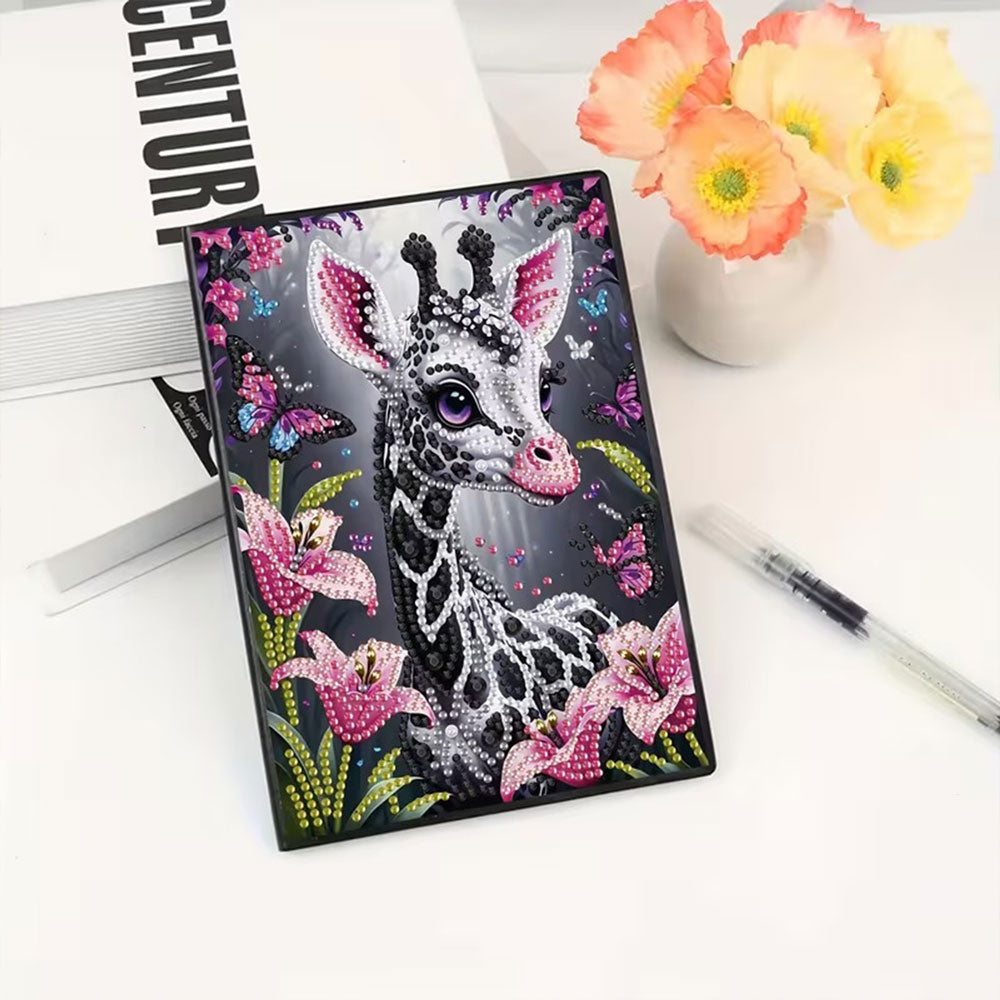 Diamond Painting Notizbuch – Giraffenzauber