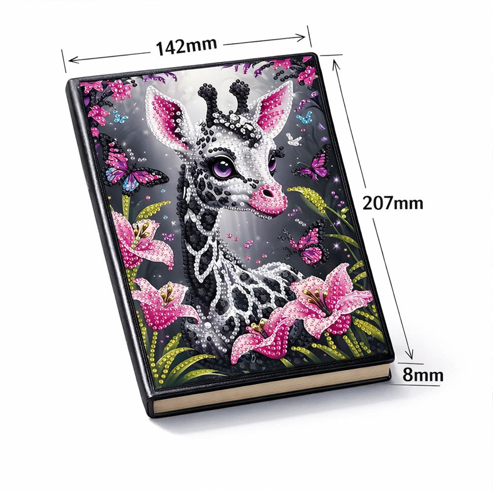 Diamond Painting Notizbuch – Giraffenzauber