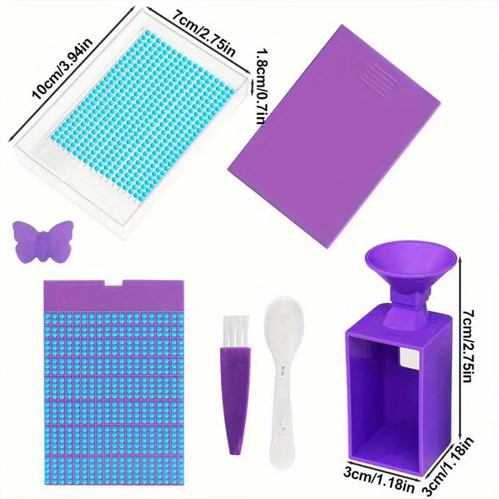 Diamond Painting Organisationsfächer und Trichter