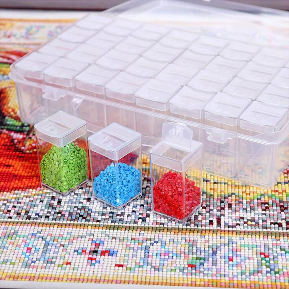 Diamond Painting XL Aufbewahrungsbox mit 32 Große Fächer