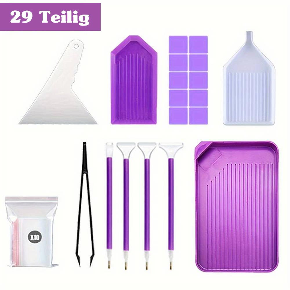 Diamond Painting XL Starter Werkzeugset 29 Teilig