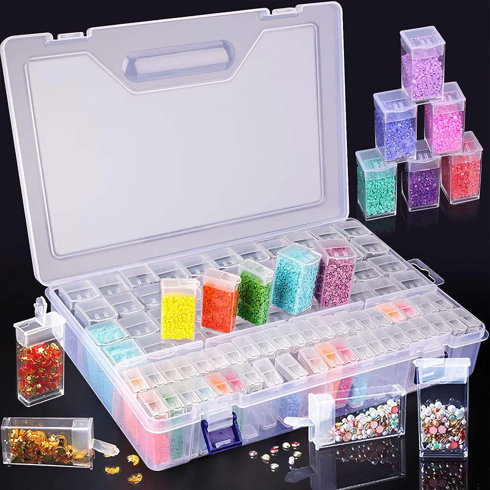 Diamond Painting XXL Aufbewahrungsbox mit 88 Fächer, Unique-Diamond