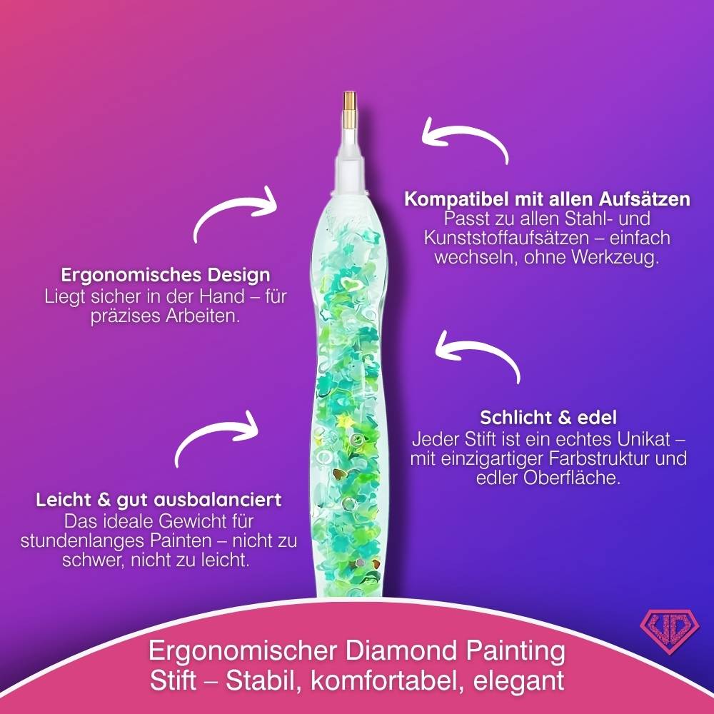 Diamond Painting Ergonomischer Leuchtstift – Frühlingswiese