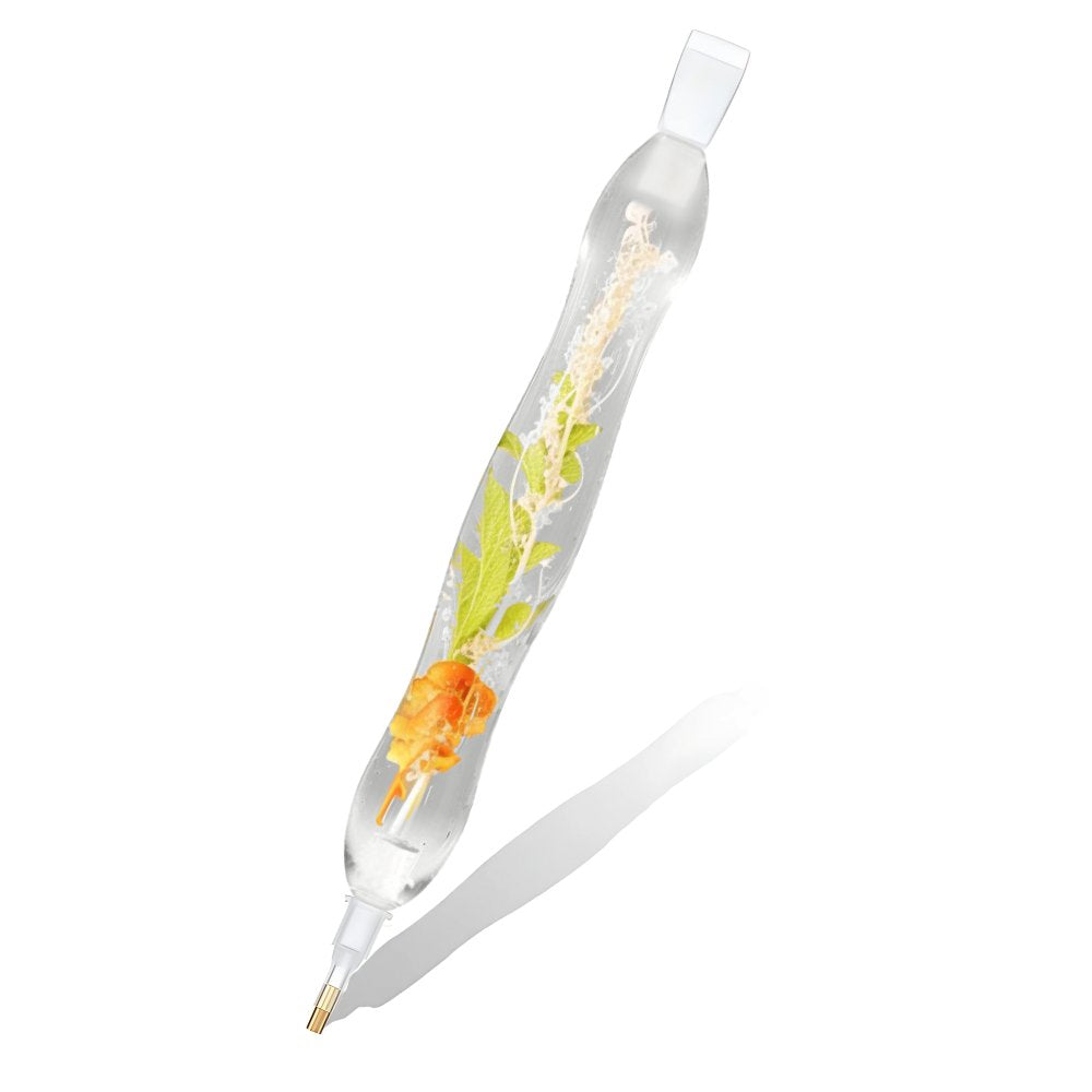 Diamond Painting Ergonomischer Premium-Stift – Golden Herb Bloom Unique-Diamond