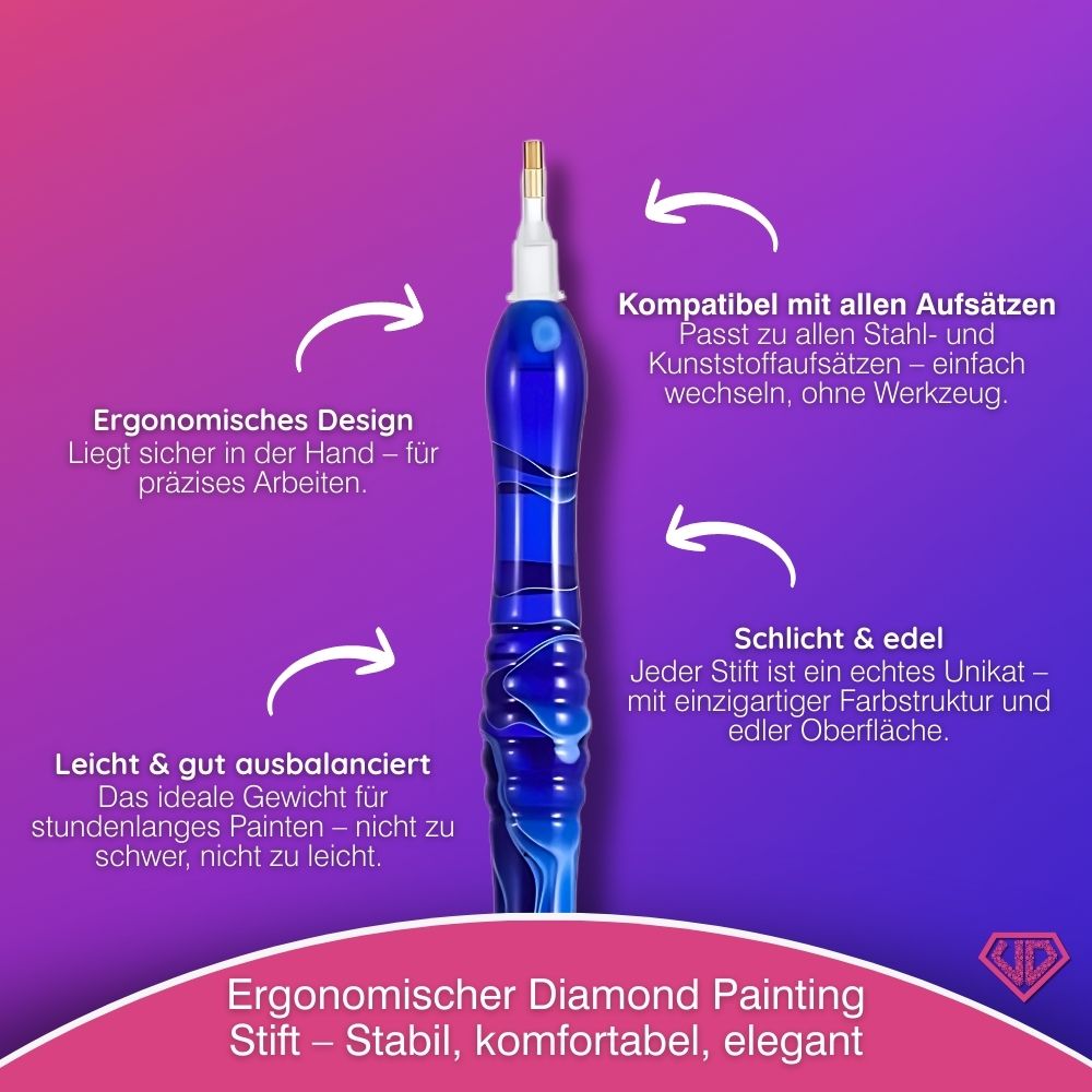 Diamond Painting Ergonomischer Premium-Stift – Deep Ocean Unique-Diamond