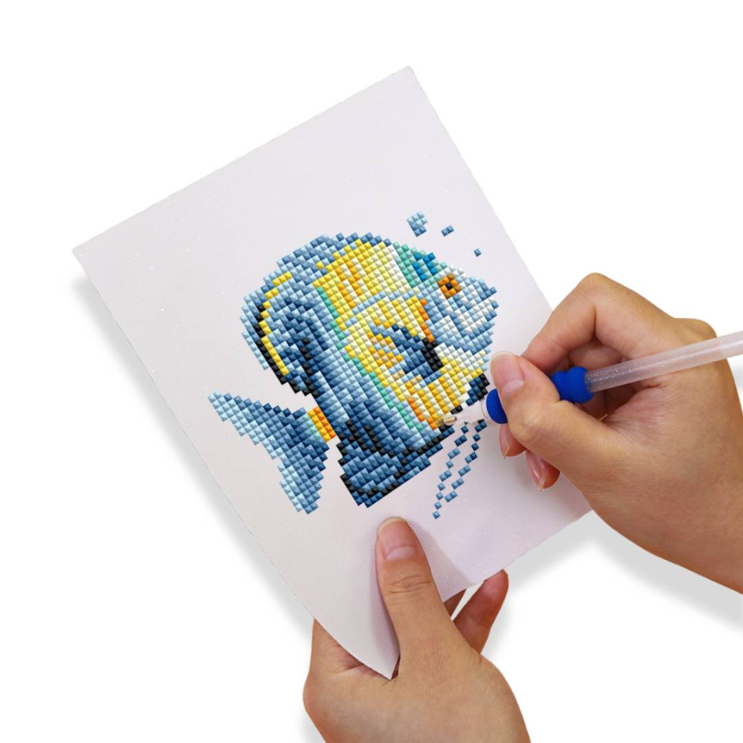 5D Diamond Painting LuxGem - Meeresbewohner - 12 Mini Motive, Unique-Diamond