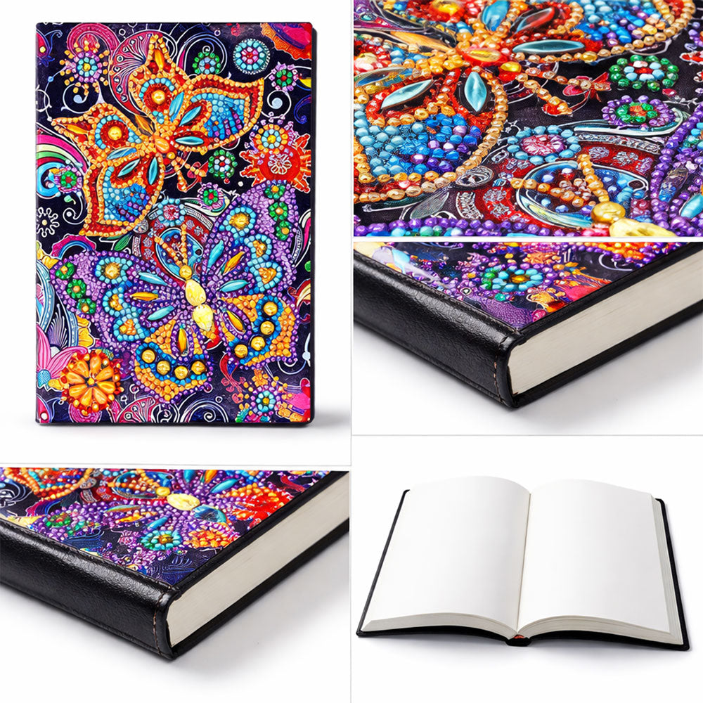 Diamond Painting Notizbuch Schmetterlinge