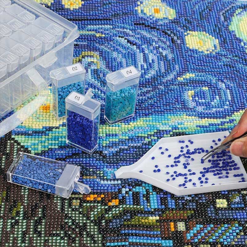 Diamond Painting XXL Aufbewahrungsbox mit 88 Fächer, Unique-Diamond
