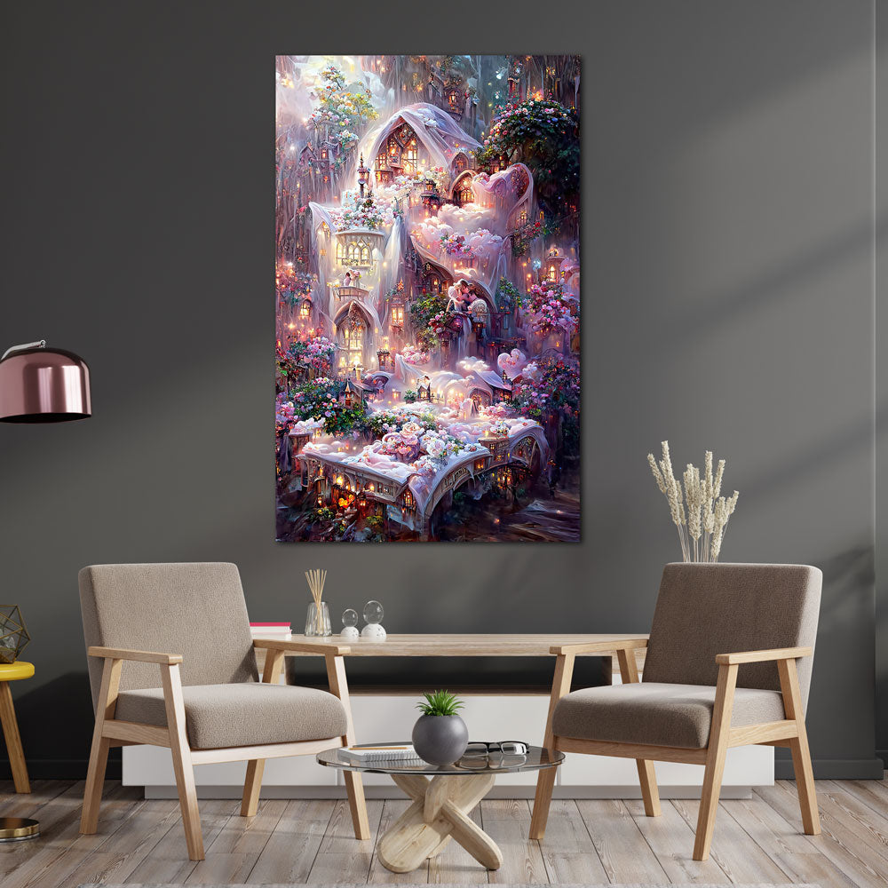 5D Diamond Painting XXL AB Steine Märchenschloss, Unique-Diamond
