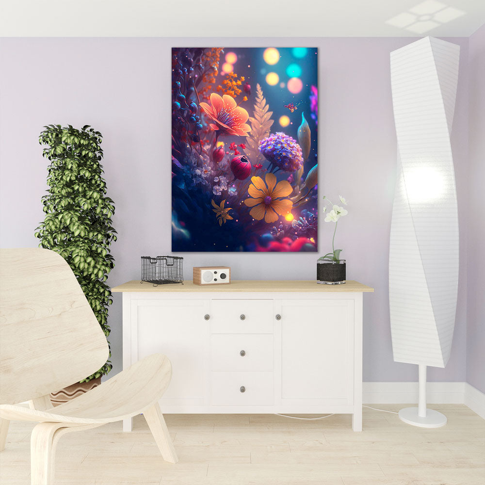 5D Diamond Painting AB Steine Blumen, Unique-Diamond