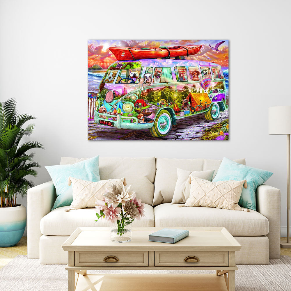 5D Diamond Painting AB Steine Party Bus, Unique-Diamond