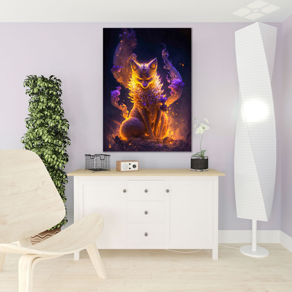 5D Diamond Painting AB Steine Goldener Fuchs, Unique-Diamond