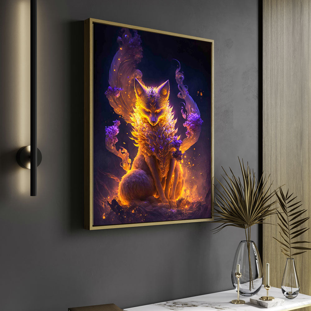 5D Diamond Painting AB Steine Goldener Fuchs, Unique-Diamond