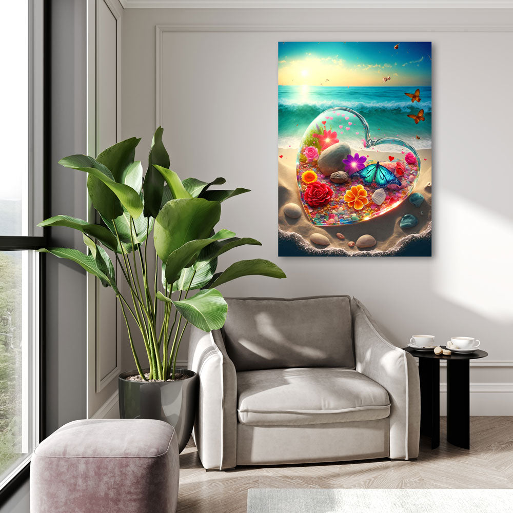 5D Diamond Painting AB Steine Magic Heart, Unique-Diamond