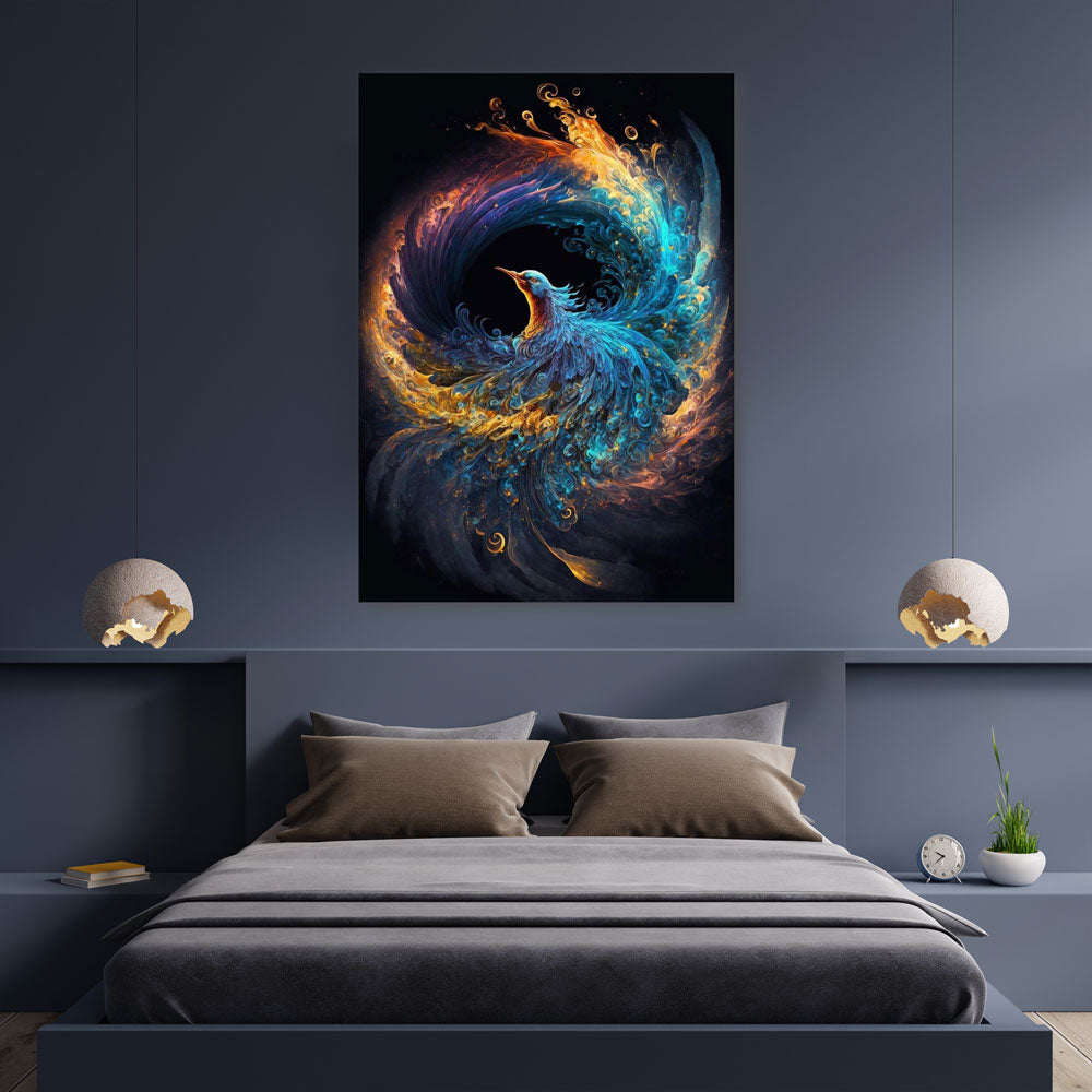 5D Diamond Painting AB Steine Phoenix Tanz, Unique-Diamond